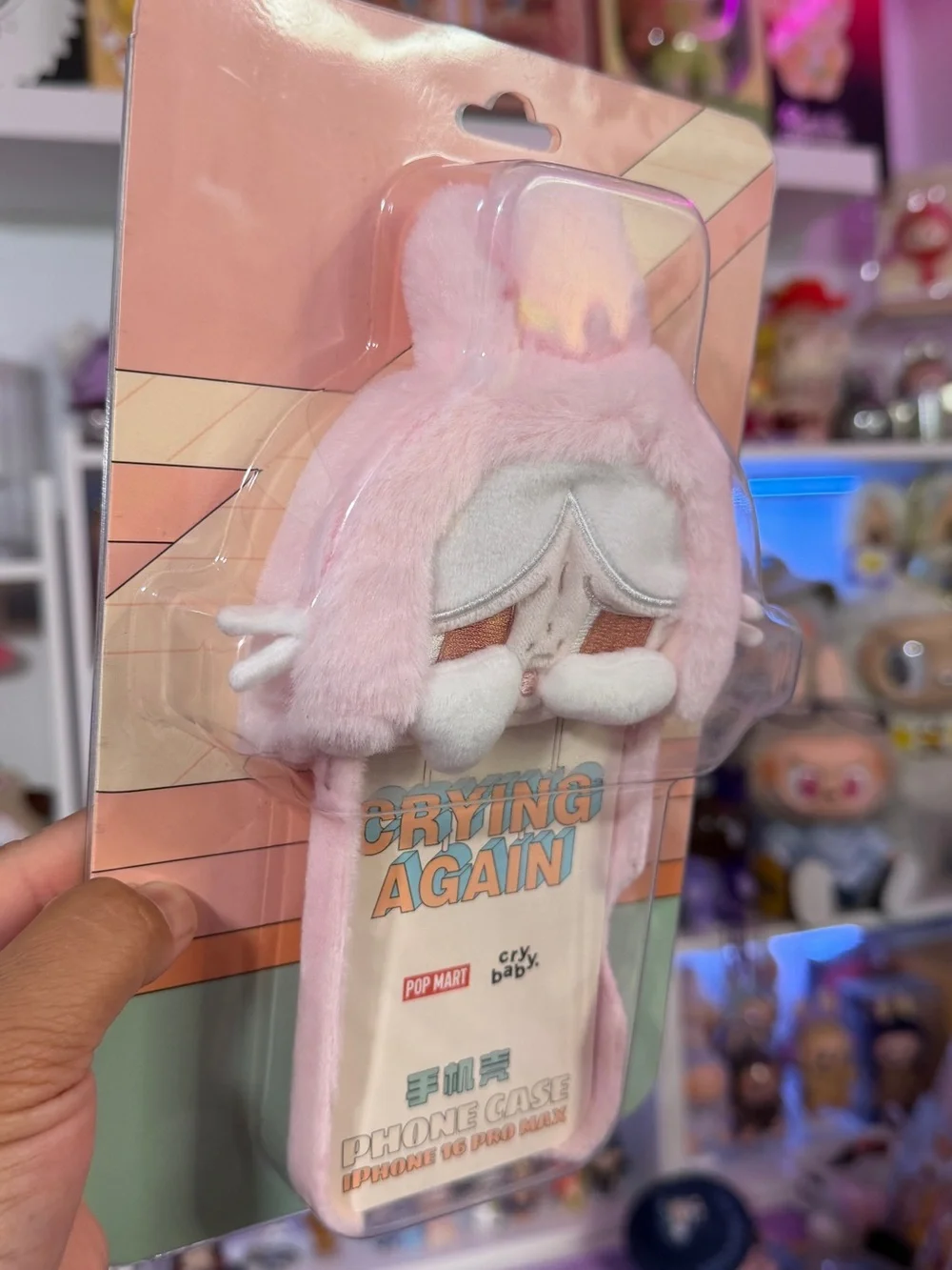 Crybaby 'Crying Again' Plush Kids iPhone 16 Pro Max Case